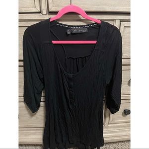 Patterson J. Kincaid Black Shirt Size M